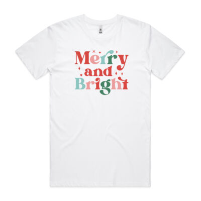 Mens 'Merry and Bright' Tee Thumbnail