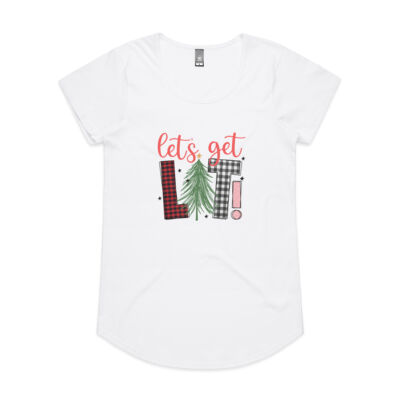 Womens 'Let's get lit' Tee Thumbnail