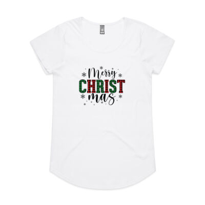 Womens 'Merry Christmas' Tee Thumbnail