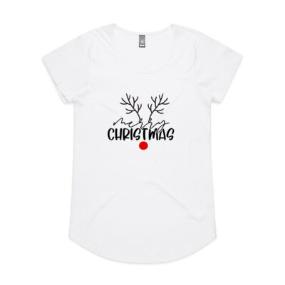 Womens Merry Christmas Tee Thumbnail