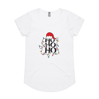 Womens Ho Ho Ho Lights Tee Thumbnail